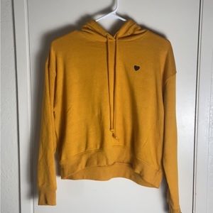 Fashionova Crop Hoodie (Mustard)